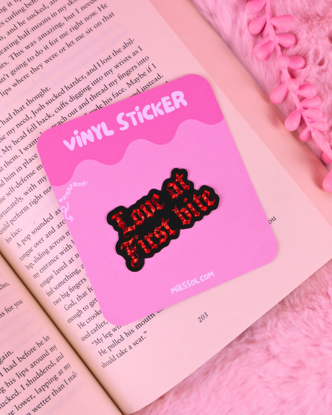 vampire romance bookish sticker for spicy book lovers