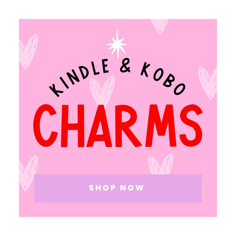 bookish charms for e-readers kindle kobo usb-c dustplug romantasy dark romance readers