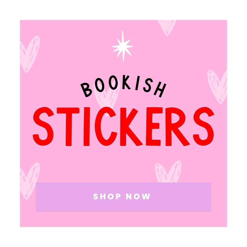bookish stickers for clear case kindle kobo phone 