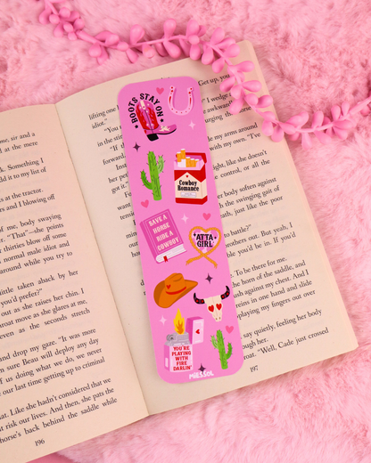 Cowboy Romance Bookmark for Spicy Romance and Western Romance Readers