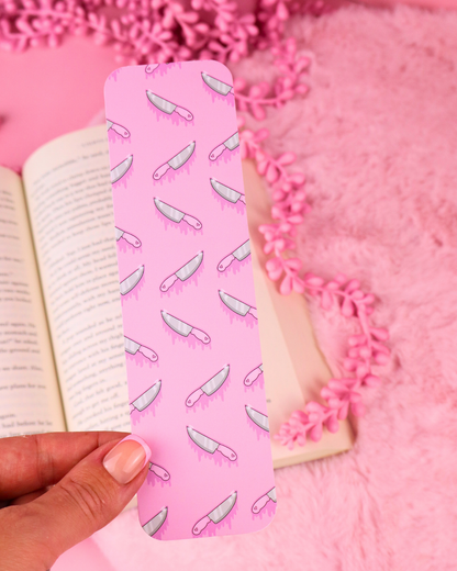 Drippy Knives Bookmark for Spicy Romance and Thriller Readers