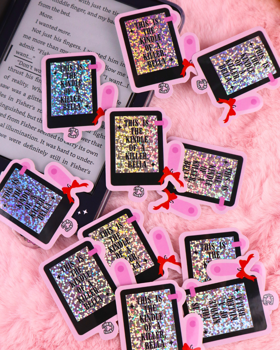 kindle or a killer funny booktok sticker, book review sticker, bookish gift, twilight sticker, team edward, 5 stars, kindle sticker, kobo sticker, romantasy, dark romance book lover, stickers for readers, bookish sticker