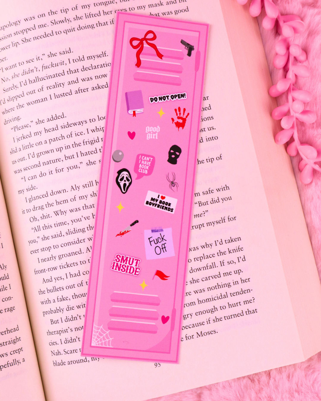 Pink Locker Bookmark for Spicy Romance Readers