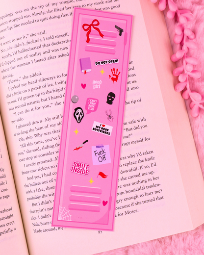 Pink Locker Bookmark for Spicy Romance Readers