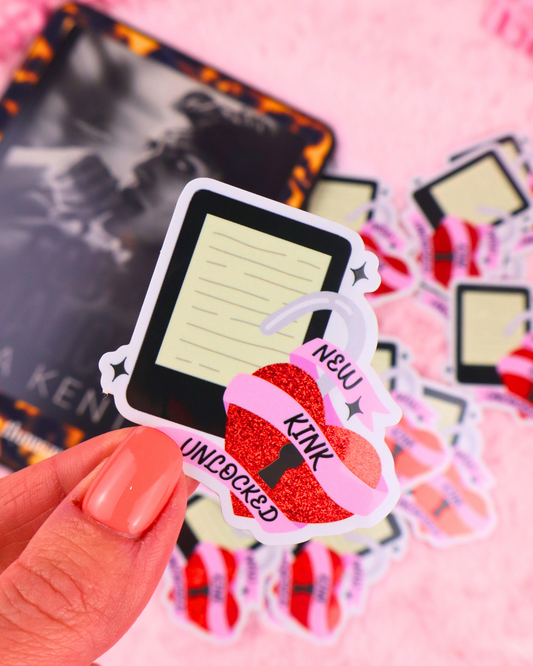 New Kink Unlocked Vinyl Bookish Waterproof Sticker