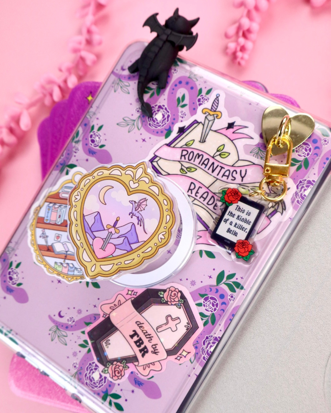Magnetic Kindle Case Trope Streets with Detachable Cover