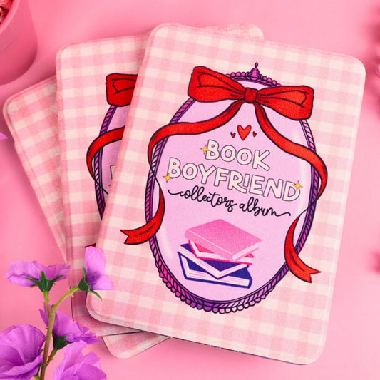 pink Kindle case, pink book boyfriend wit a clear back