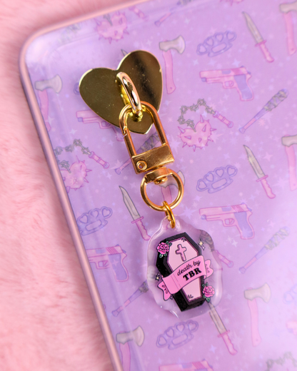 dark romance gift run little mouse charm, booktok, smut reader gift,  bookish gift book bestie, kindle charm, spicy books, dark romance, fae smut, faerie smut, shadow daddy, death by tbr