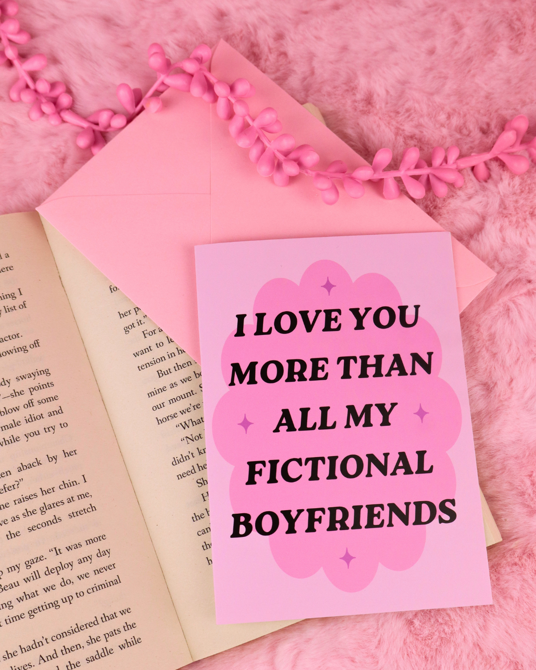 fictional boyfriend valentines card, romance birthday card, spicy books birthday card, booktok, spicy romance, smut reader birthday card, bookish greeting card, book boyfriend, smutty books