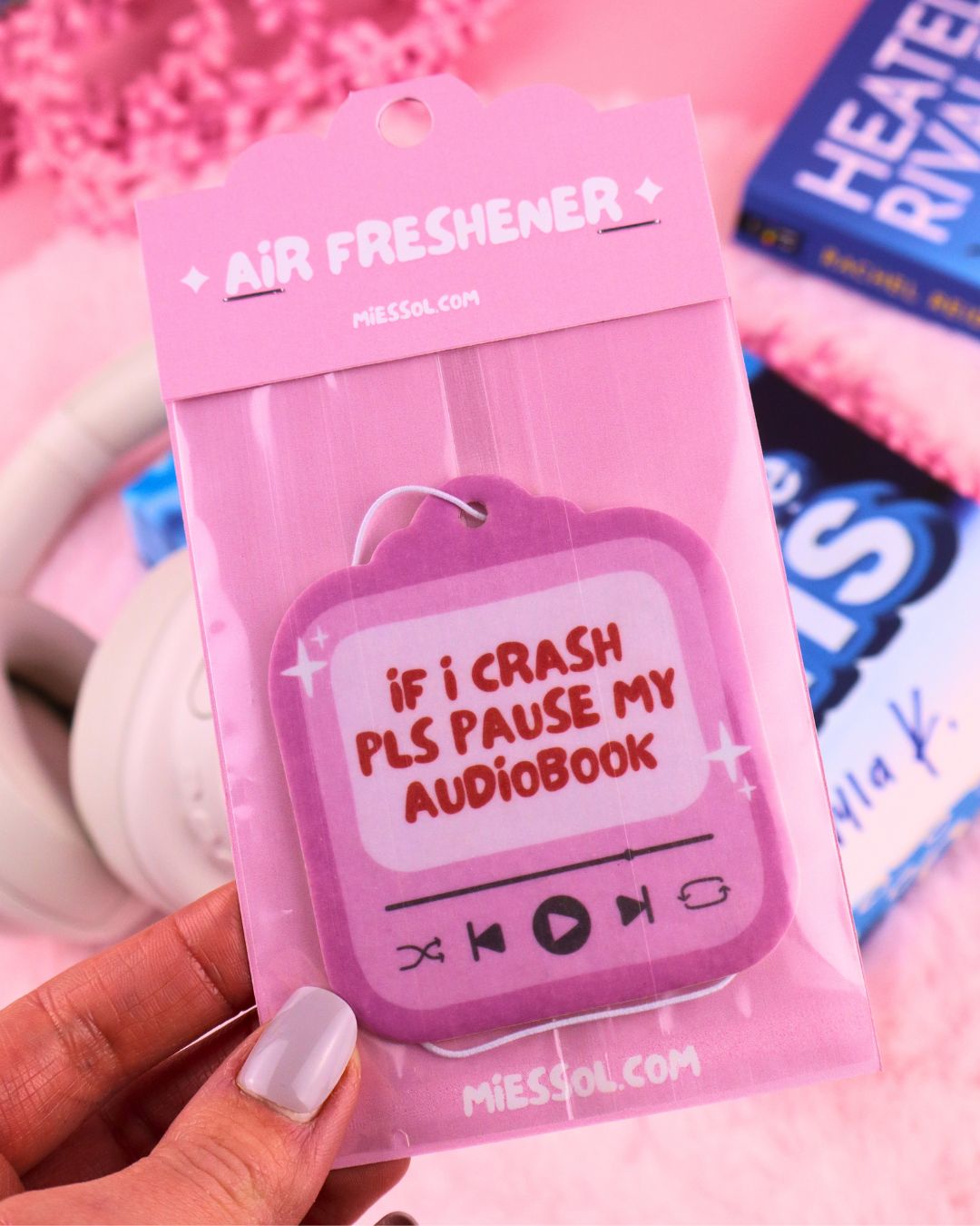 Bookish air freshener, car, smut, romance, booktok, spicy book lover, readers romance, bookstagram, funny bookish gift unique gift for book lovers and readers