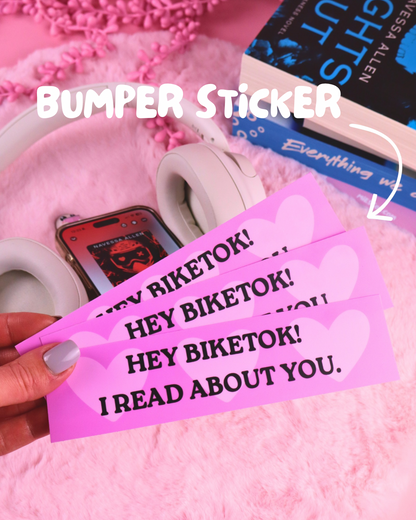 funny bookish bumper sticker, book lover car sticker, biketok sticker, biker romance sticker, dark romance, masked men, booktok vs biketok, romance readers