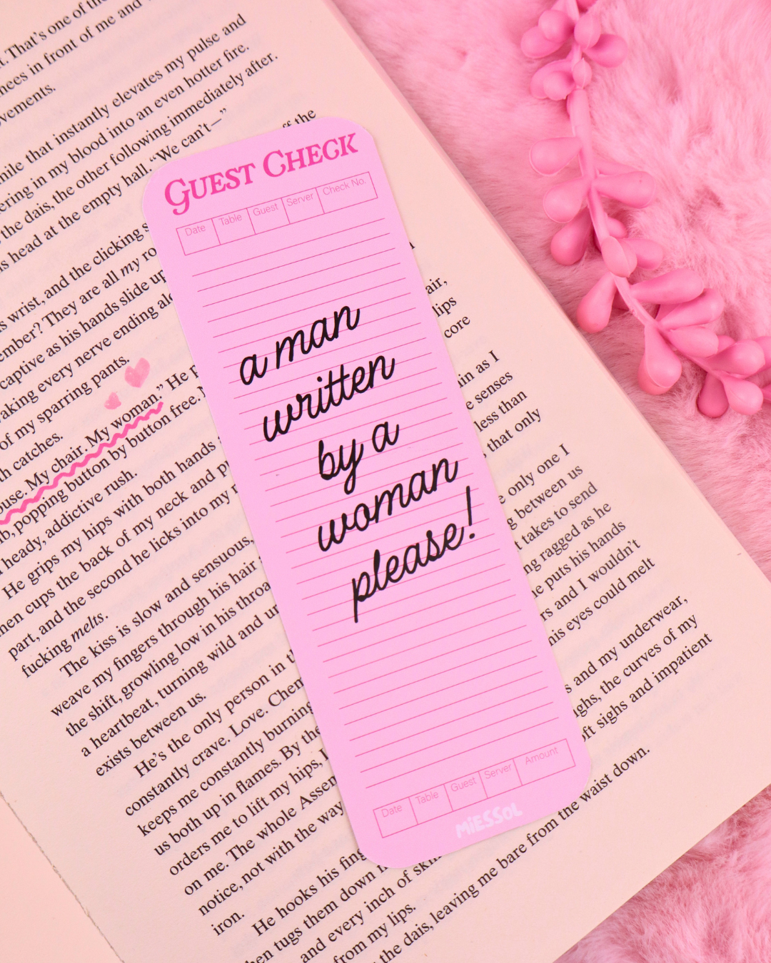 men written by women, bookmark, man written by a woman sticker, booktok, bookish gift, spicy books, smut reader, book lover bookmark gift, cute bookmark gift book bestie