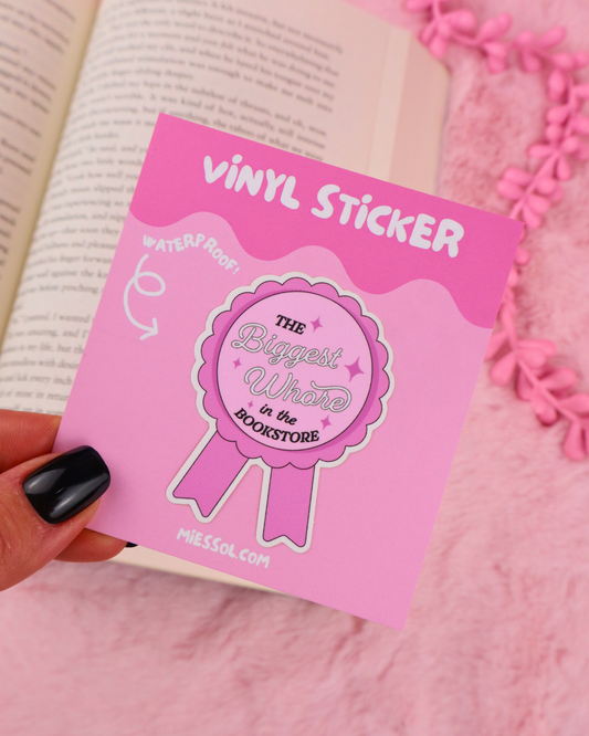 smut sticker for kindle clear case, spicy book lover, romance readers, booktok, bookstagram, bookish gift, bookish merch, villain lover, dark romance, booklover, book lover gift. kobo, boox, ereader sticker, whore in the bookstore
