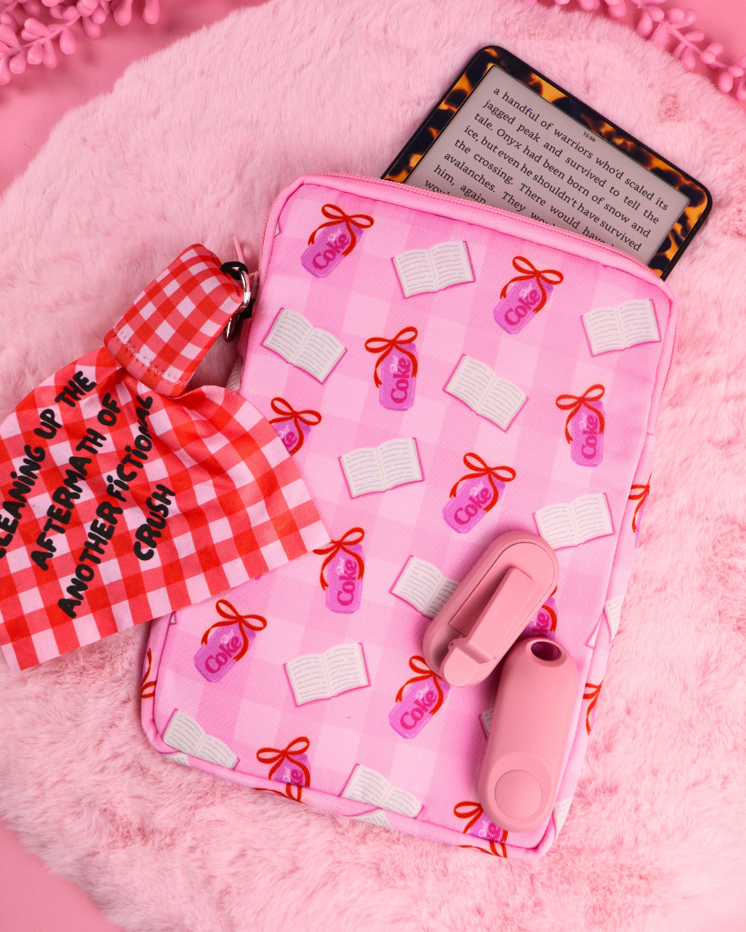 kindle sleeve, booktok gift, bookish gift for readers, dark romance merch, romantasy gift, booktok, bookstagram, kindle pouch, kindle sleeve, kobo sleeve, kobo case