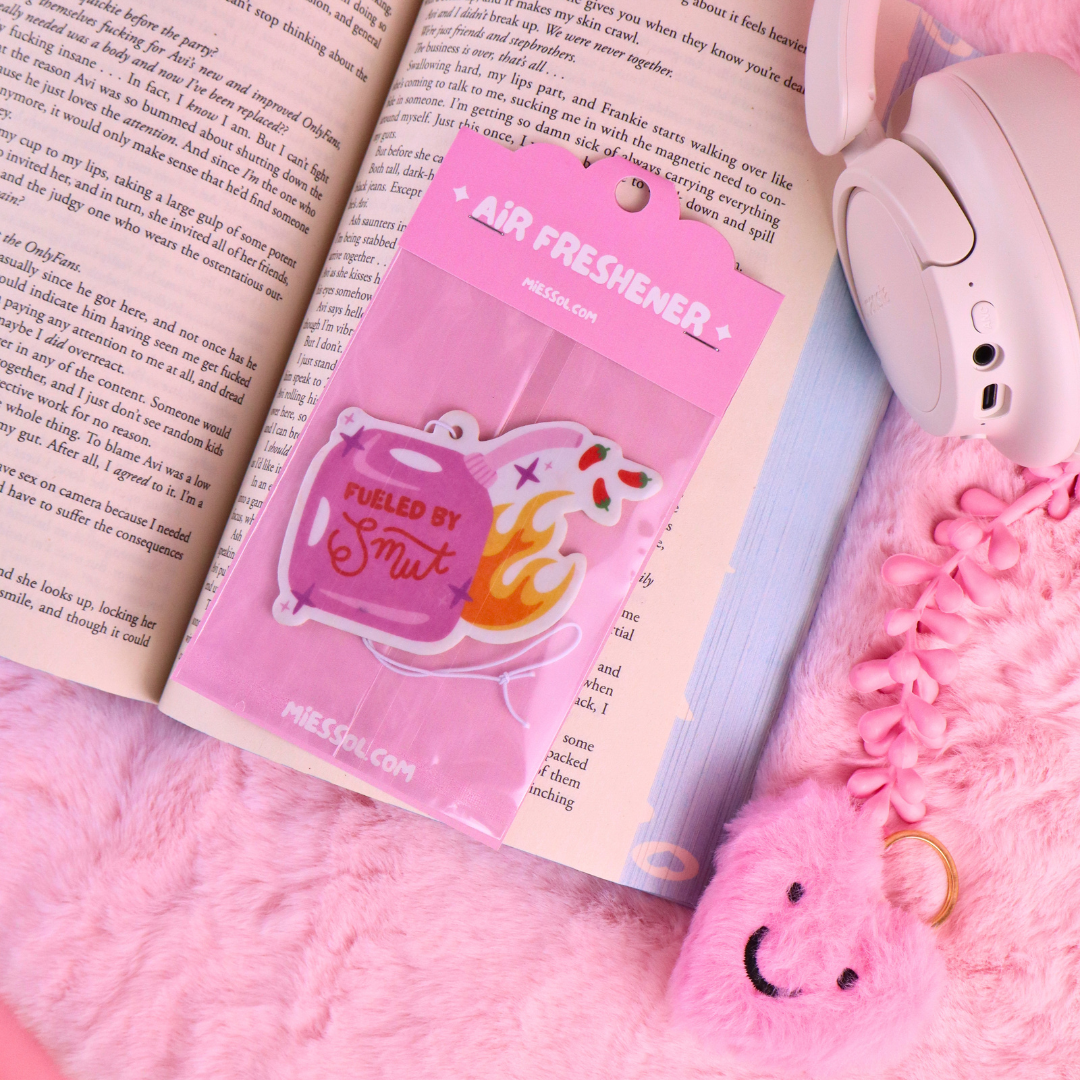 Bookish air freshener, car, smut, romance, booktok, spicy book lover, readers romance, bookstagram, funny bookish gift unique gift for book lovers and readers