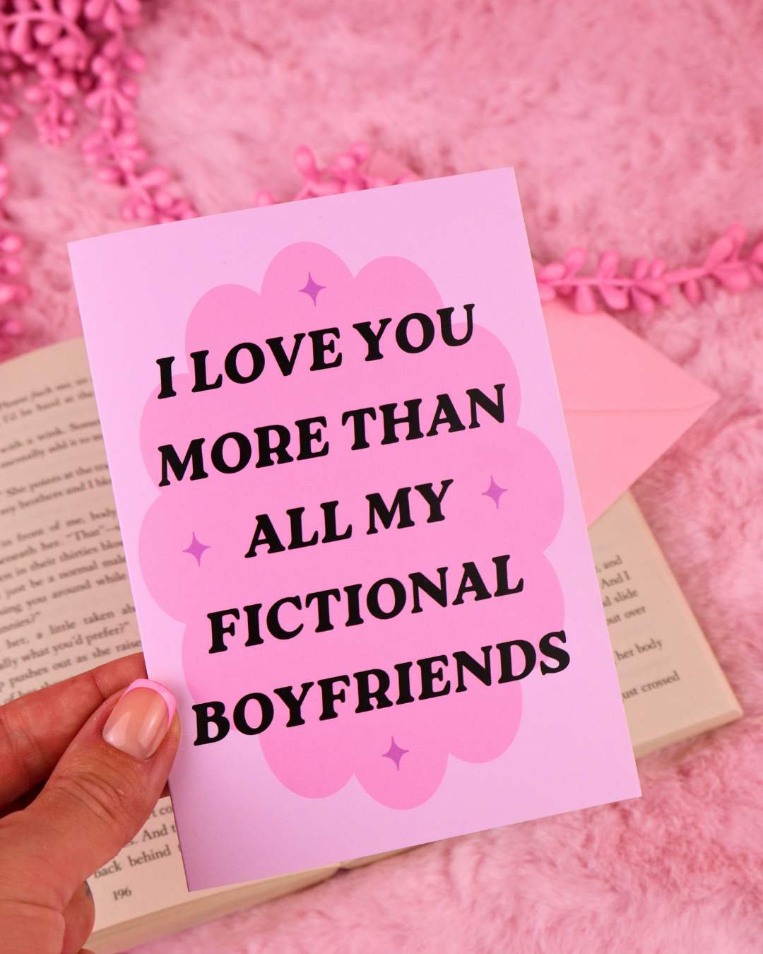 fictional boyfriend valentines card, romance birthday card, spicy books birthday card, booktok, spicy romance, smut reader birthday card, bookish greeting card, book boyfriend, smutty books