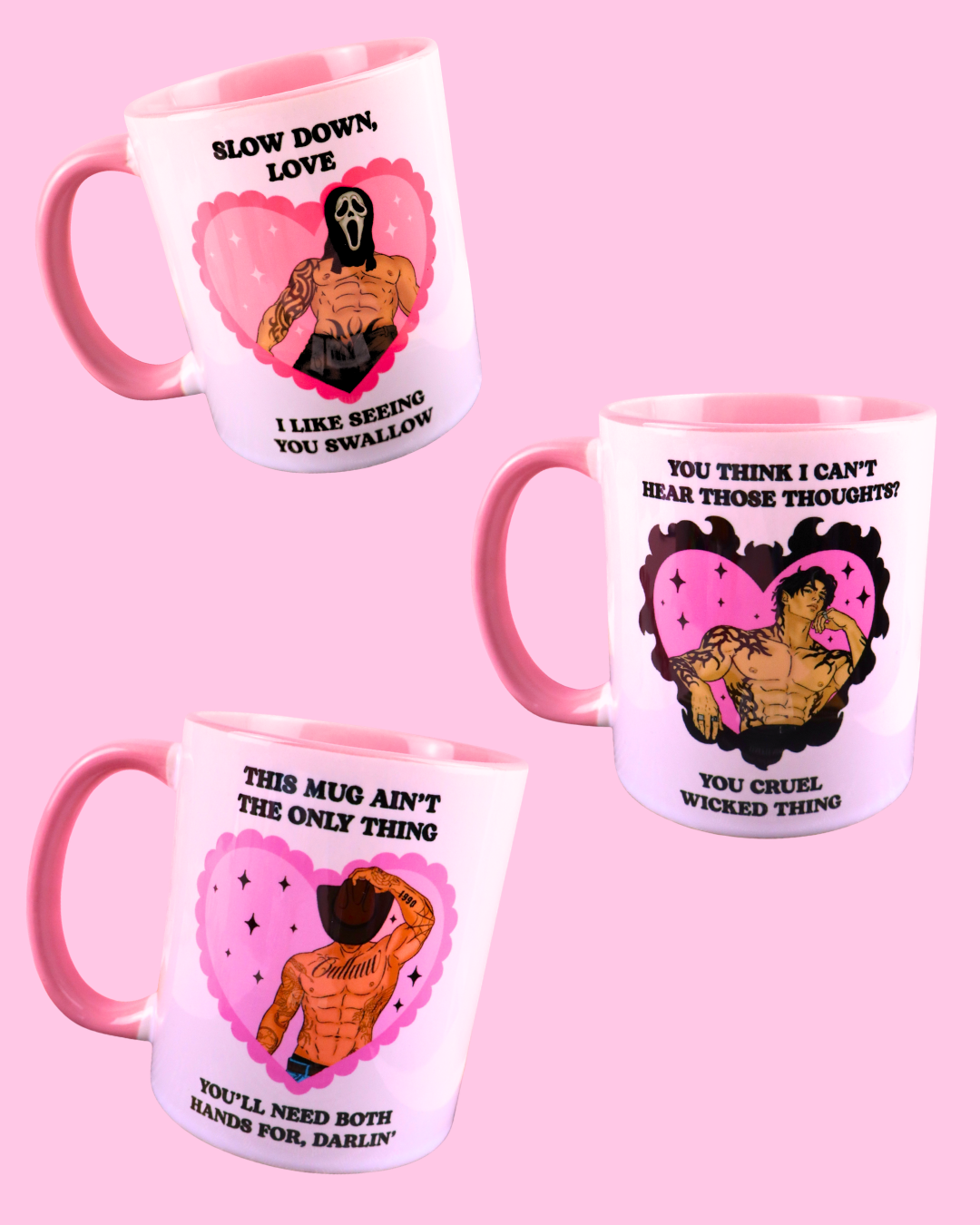 bookish mugs, dark romance, cowboy romance romantasy themed