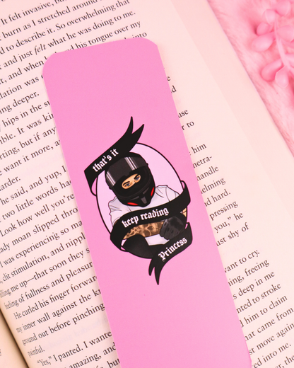 dark romance reader bookmark, masked men, ghost face mask, booktok, booktok gift, gift for book lover, dark romance books, the ritual, navessa allen, lights out, josh, bookish gifts, biker romance