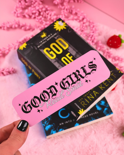 spicy books bookmark, smut reader, good girls read smut, booktok bookmark, bookish gift, cute bookmark, dark romance, romantasy, acotar, masked men