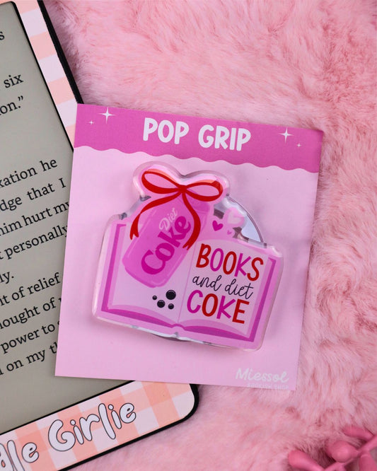 kindle grip Diet Coke and books, kindle accessories, kindle decoration, kobo grip, bookish merch, cute merch for book lovers, gift for readers, gift for book lovers, romance readers, dark romance