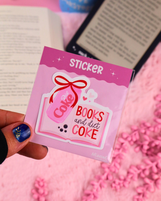 kobo kindle clear case sticker, Diet Coke and books, ereader sticker, kindle decorating, booktok, bookish gift
