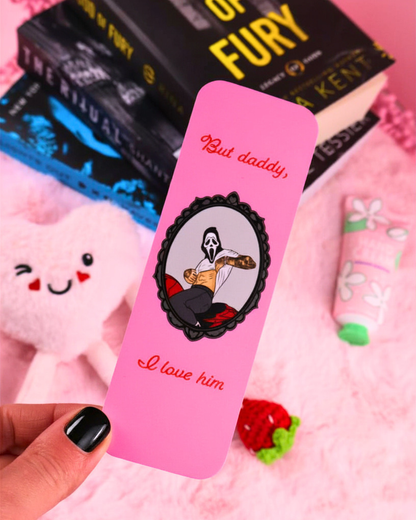 dark romance reader bookmark, masked men, ghost face mask, booktok, booktok gift, gift for book lover, dark romance books, the ritual, navessa allen, lights out, josh, bookish gifts
