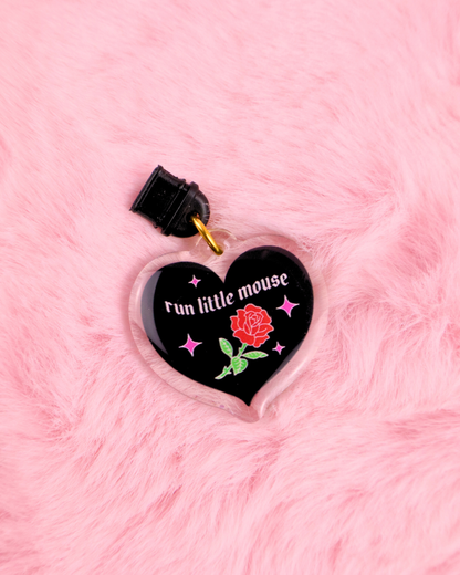 dark romance gift run little mouse charm, booktok, hunting Adeline, bookish gift book bestie, kindle charm