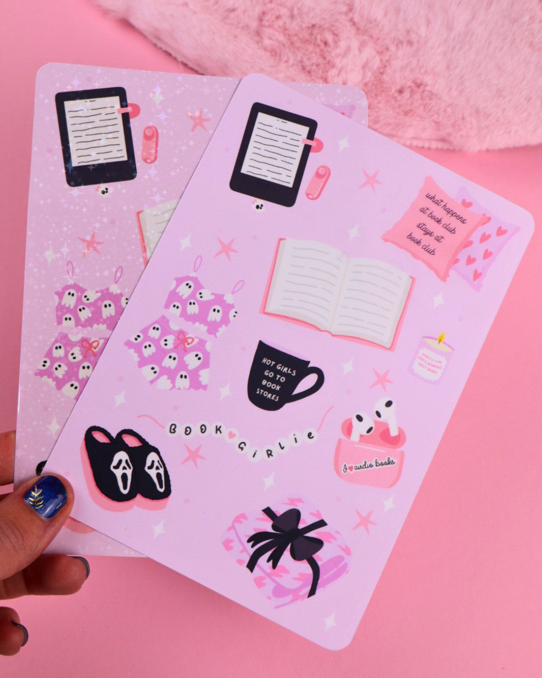 Cosy alt girl vibes kindle and kobo insert, cute kindle decoration, kindle accessories, kindle decor, kindle insert, cosy bookish gift, booktok