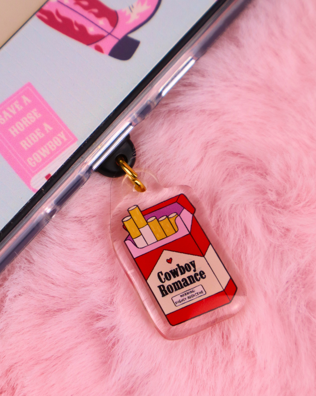 cowboy romance charm for kindle, usb charm kindle, kindle grip, kobo, cowboy romance merch, elsie silver, spicy books, book lover, romance reader gift, funny bookish gift, booktok, bookstagram, bookish merch, kindle decor, kindle accessories, kobo merch, kindle case