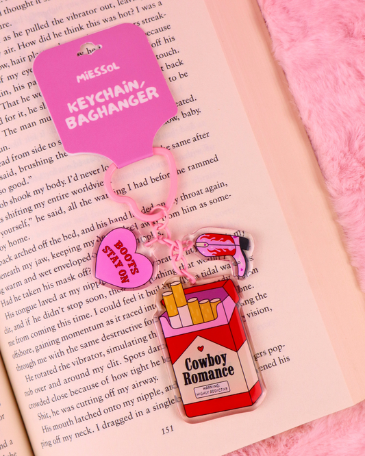 cowboy romance keychain, cowboy romance accessories, cowboy bookish keychain, western romance keychain, cowboy romance gift, cowboy romance reader, bookish keychain, romance reader gift, western bookish accessories, cowboy book lover, cowboy romance merch, pink heart keychain, book sleeve charm, book sleeve accessories, book bag charm, bookish bag charm, reader keychain, book lover accessories, romance book accessories, western romance accessories, cowboy book merch, bookish gifts for readers, romance reade