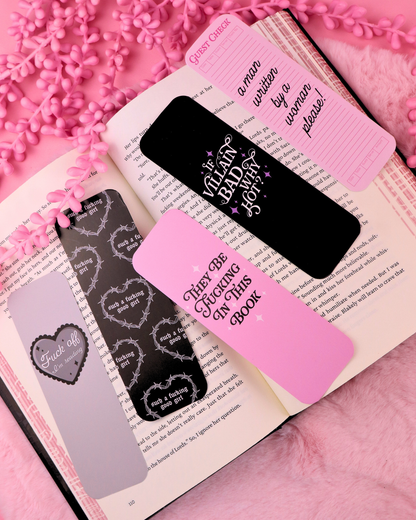 villain lover, dark romance reader bookmark, masked men, ghost face mask, booktok, booktok gift, gift for book lover, dark romance books, the ritual, lights out, josh, bookish gifts, smut reader, spicy books, smutty books