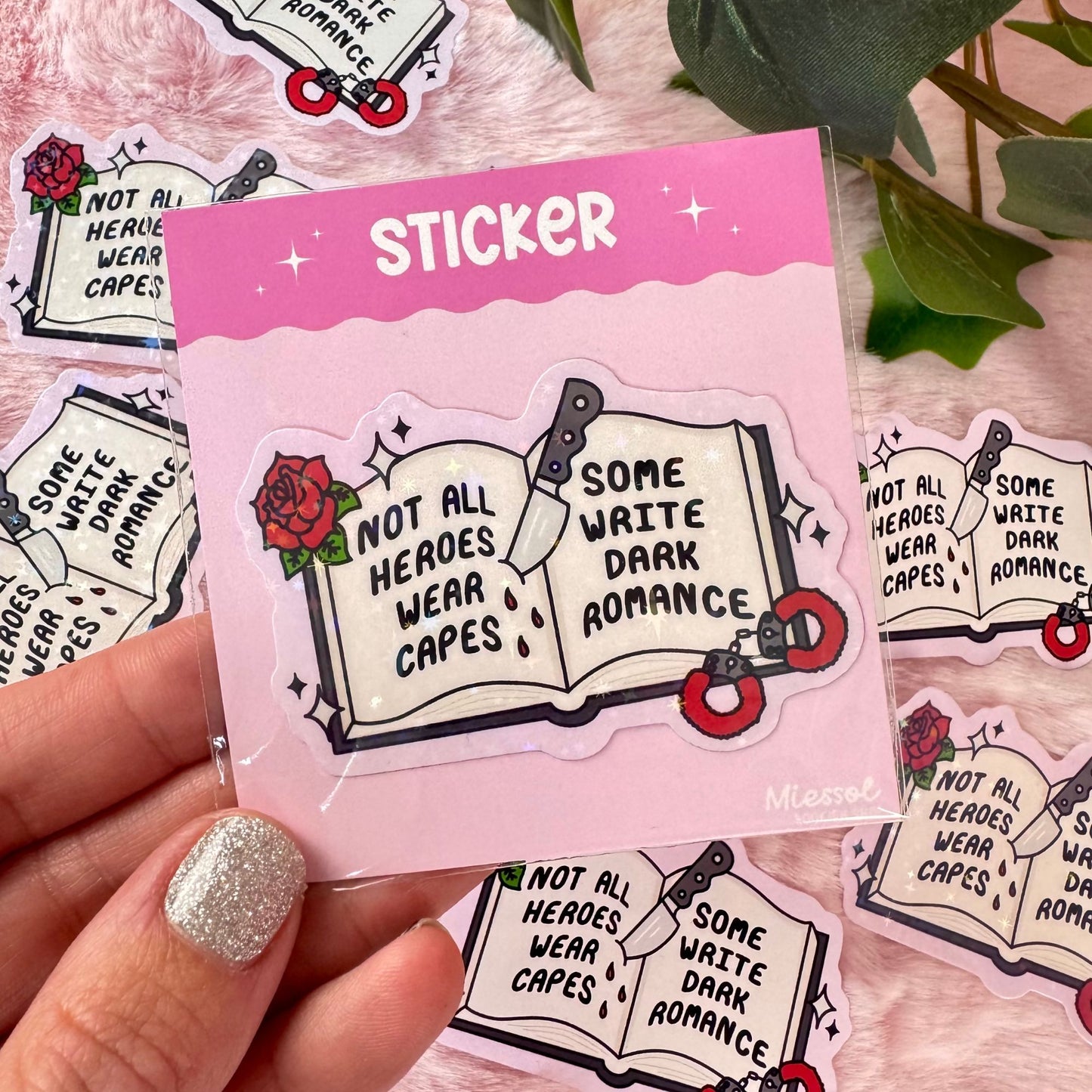dark romance sticker for kobo and kindle clear case