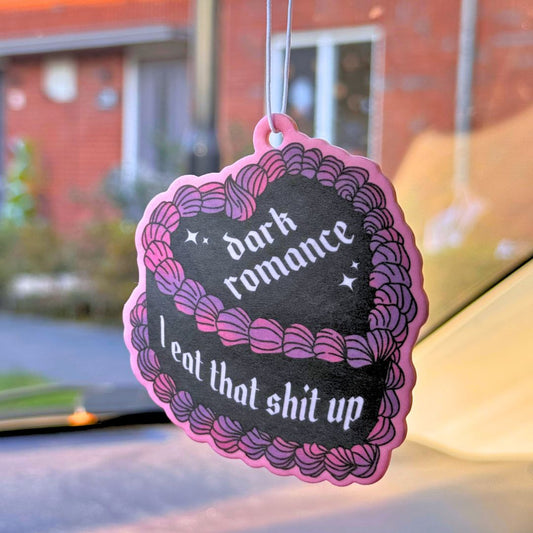 booktok, stfuattdlagg air freshener, spicy audiobook, audible, smut audio, bookish gift, gift for readers, romance readers, dark romance, romantasy, haunting adeline, sarah j maas gift, acotar, cassian, ryat archer, shantel tessier, the ritual, zade meadows, smut books, ebooks, dark romance recs, enemies to lovers trope, touch her and die