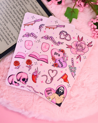 pink dark romance kindle and kobo insert