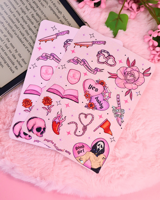 pink dark romance kindle and kobo insert