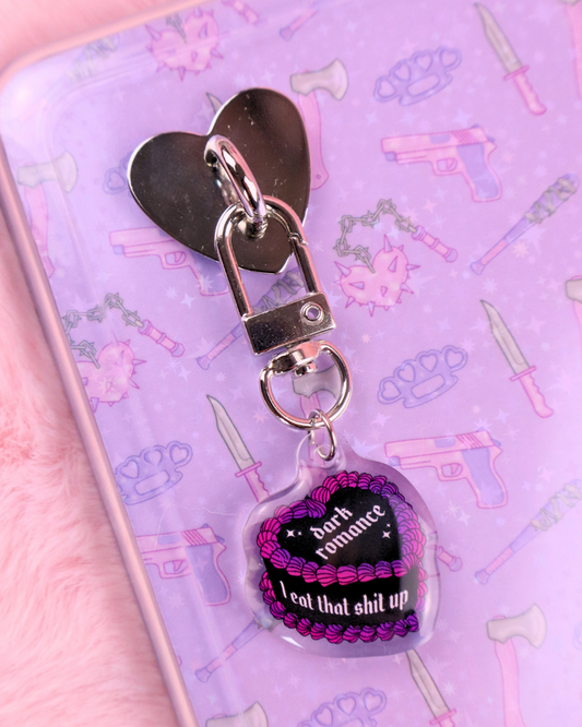 dark romance gift run little mouse charm, booktok, smut reader gift,  bookish gift book bestie, kindle charm, spicy books, dark romance, fae smut, faerie smut, shadow daddy