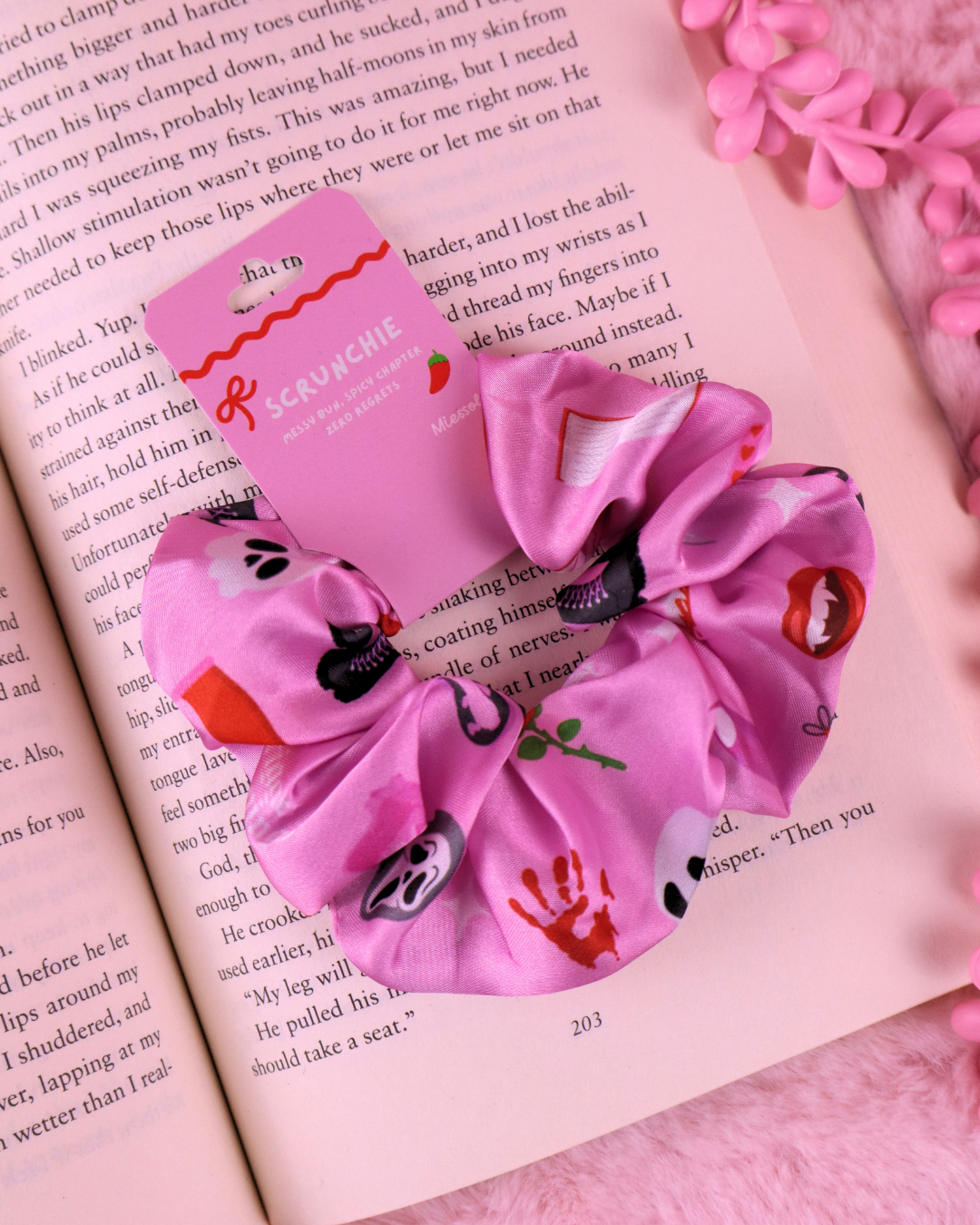 scrunchie fro dark romance readers and lovers of spicy and smut books 