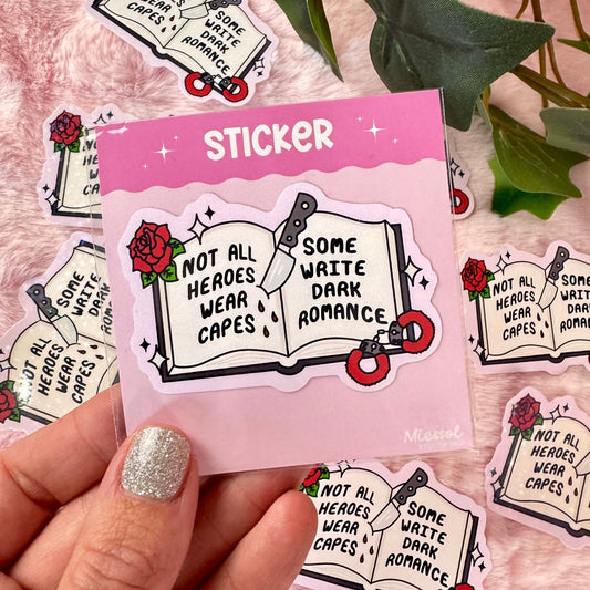 dark romance author sticker for kindle kobo
