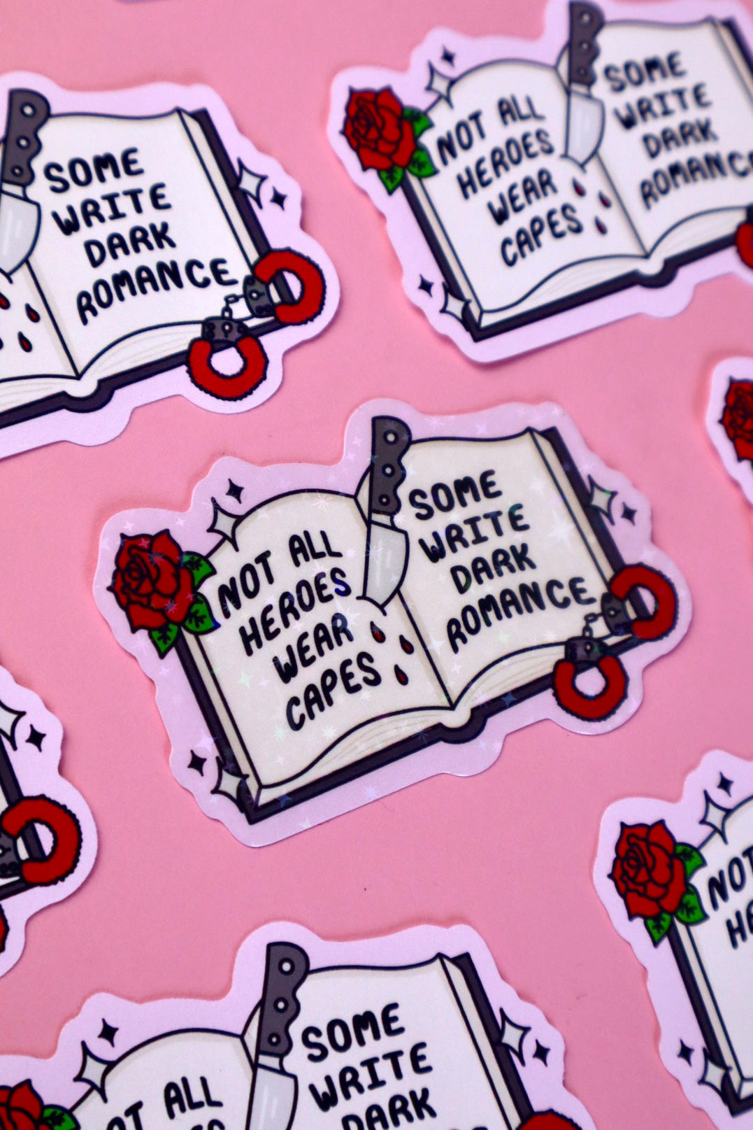 dark romance sticker for clear case kobo kindle Shantel tassier Rina kent