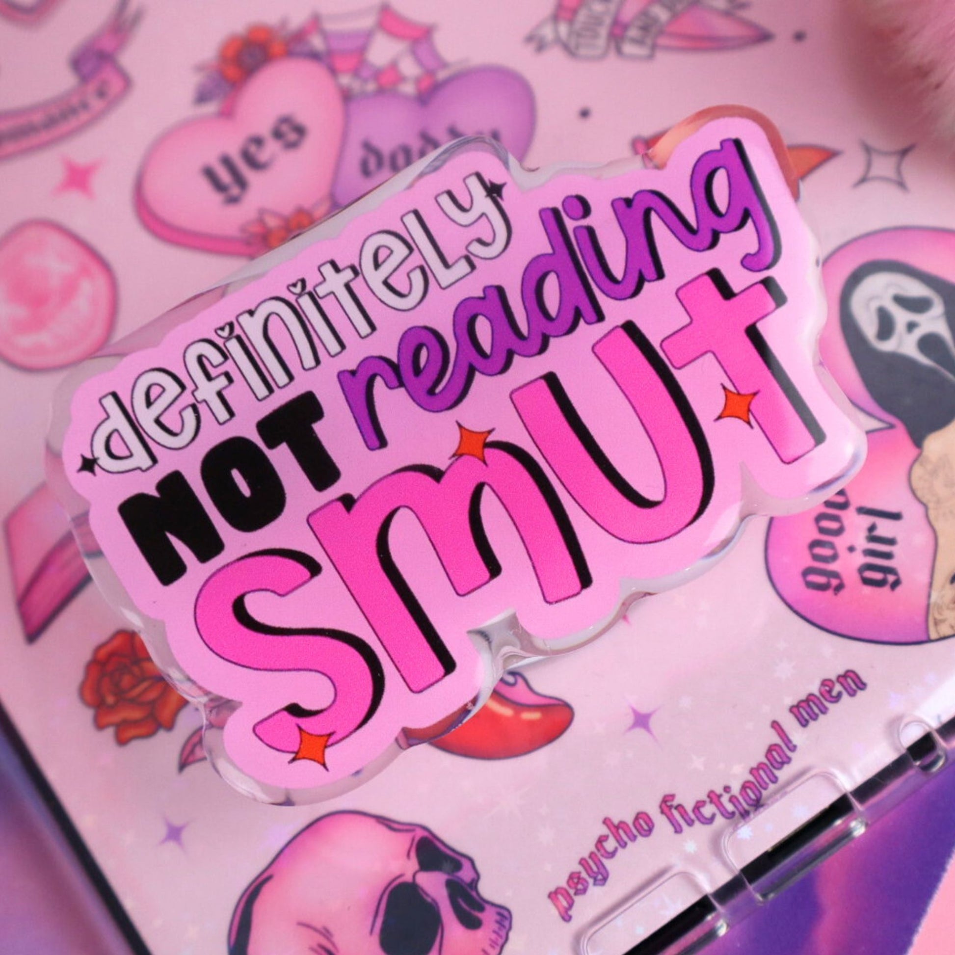 definitely not reading smut grip for kindle kobo and phone