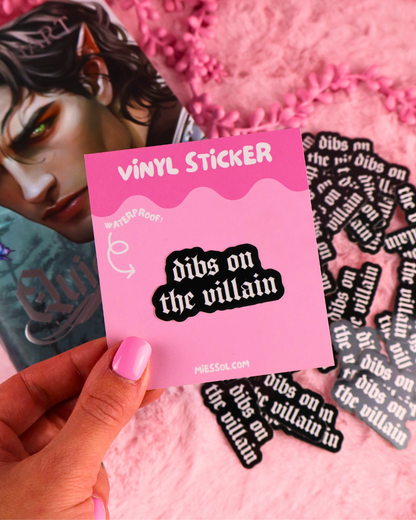 fictional men, villain lover books sticker waterproof vinyl, kindle sticker, hockey romance sticker, ice hockey sticker, heated rivalry, masked men, dark romance, lights out, xaden, josh, legacy of gods, Rina kent, kindle decorating, kindle accessories, gay romance books, queer books, kobo sticker, book lover, stickers for romance readers, booktok, dibs on the villain