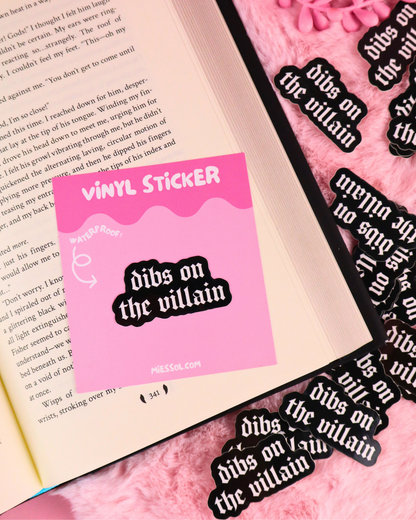 fictional men, villain lover books sticker waterproof vinyl, kindle sticker, hockey romance sticker, ice hockey sticker, heated rivalry, masked men, dark romance, lights out, xaden, josh, legacy of gods, Rina kent, kindle decorating, kindle accessories, gay romance books, queer books, kobo sticker, book lover, stickers for romance readers, booktok, dibs on the villain