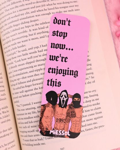 dark romance reader bookmark, masked men, ghost face mask, booktok, booktok gift, gift for book lover, dark romance books, the ritual, navessa allen, lights out, josh, bookish gifts
