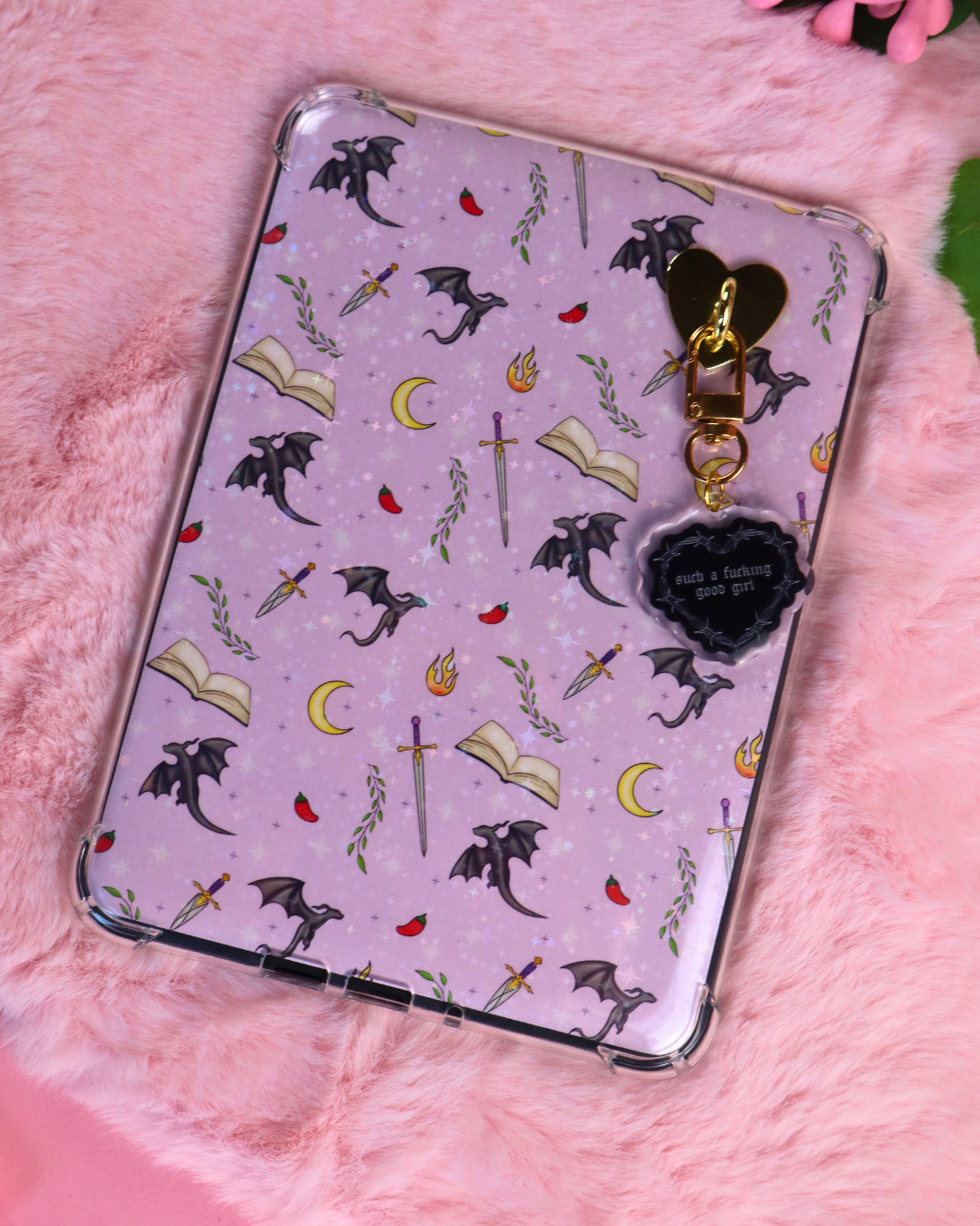 Romantasy Kindle & Kobo insert for fans of Fourth Wing, ACOTAR & Quicksilver. Magical eReader accessory perfect for BookTok romantasy lovers.