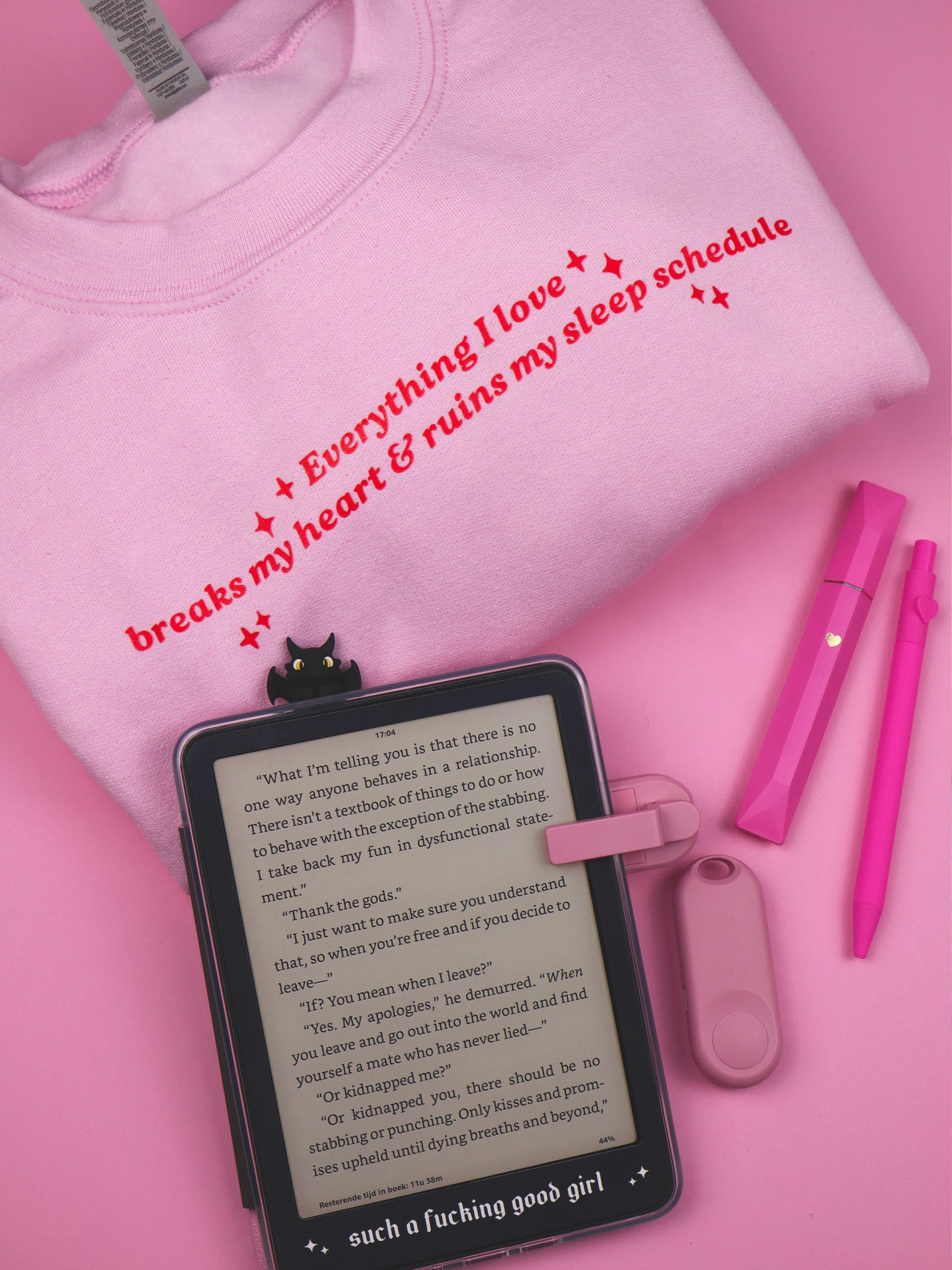 bookish sweater, crewneck, sweatshirt, heartbreak, romance reader, romantasy, dark romance themed sweater, bookish gift, apparel, booktok, book lover sweatshirt