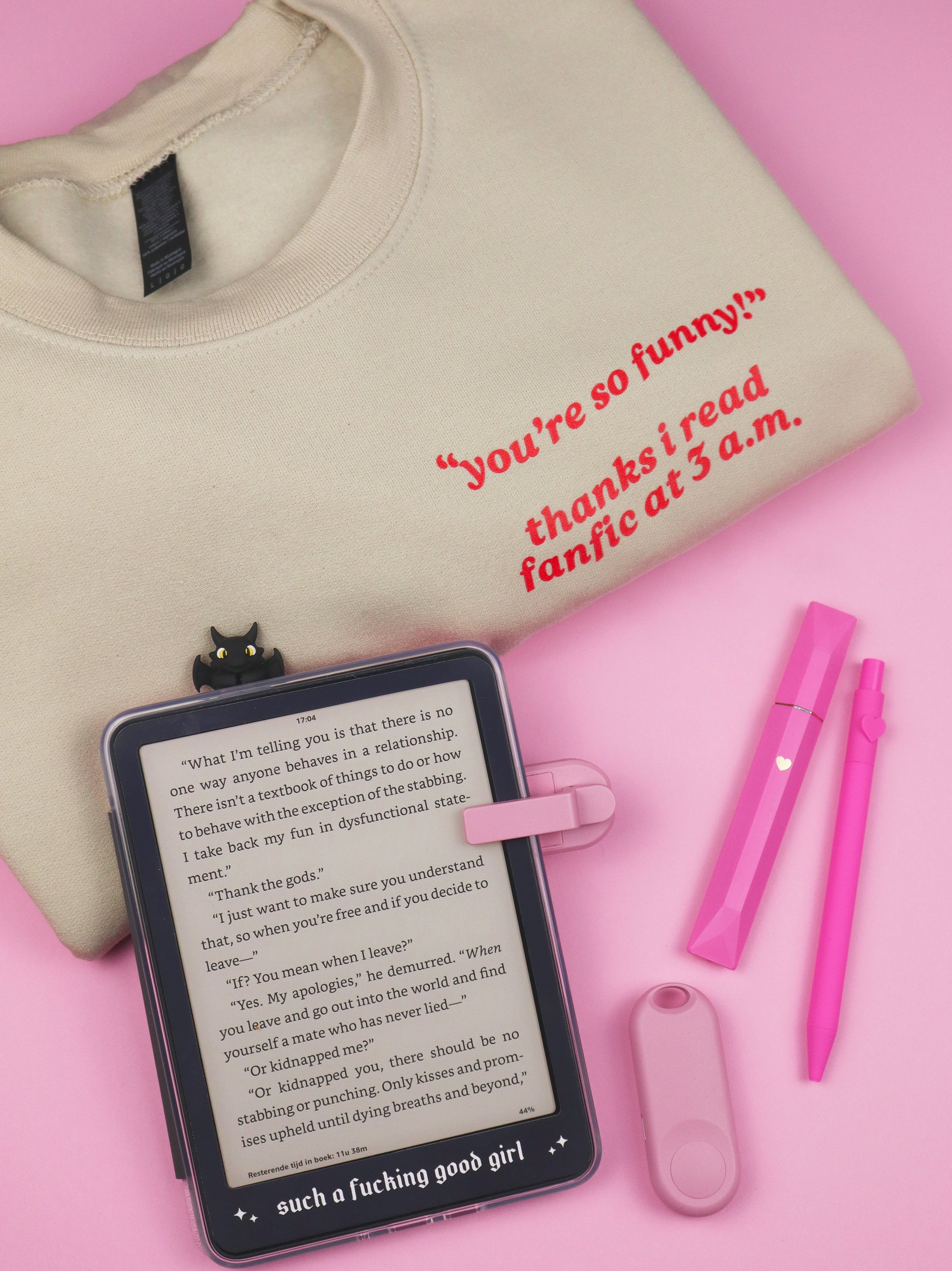 fanfic reader, ao3 reader sweatshirt, late night reader, booktok, bookish merch, funny book lover crewneck, romance reader, romantasy, dark romance, 