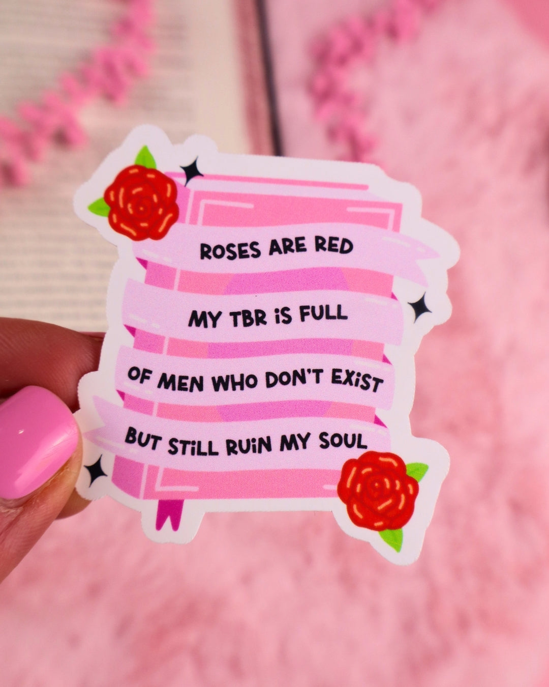 booktok sticker for kindle and kobo, romance readers, dark romance, smut books, spicy book lover, bookish gift