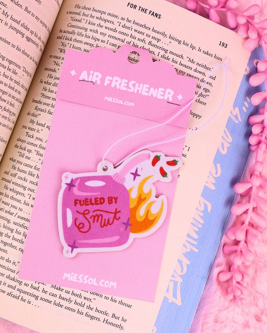 Bookish air freshener, car, smut, romance, booktok, spicy book lover, readers romance, bookstagram, funny bookish gift unique gift for book lovers and readers
