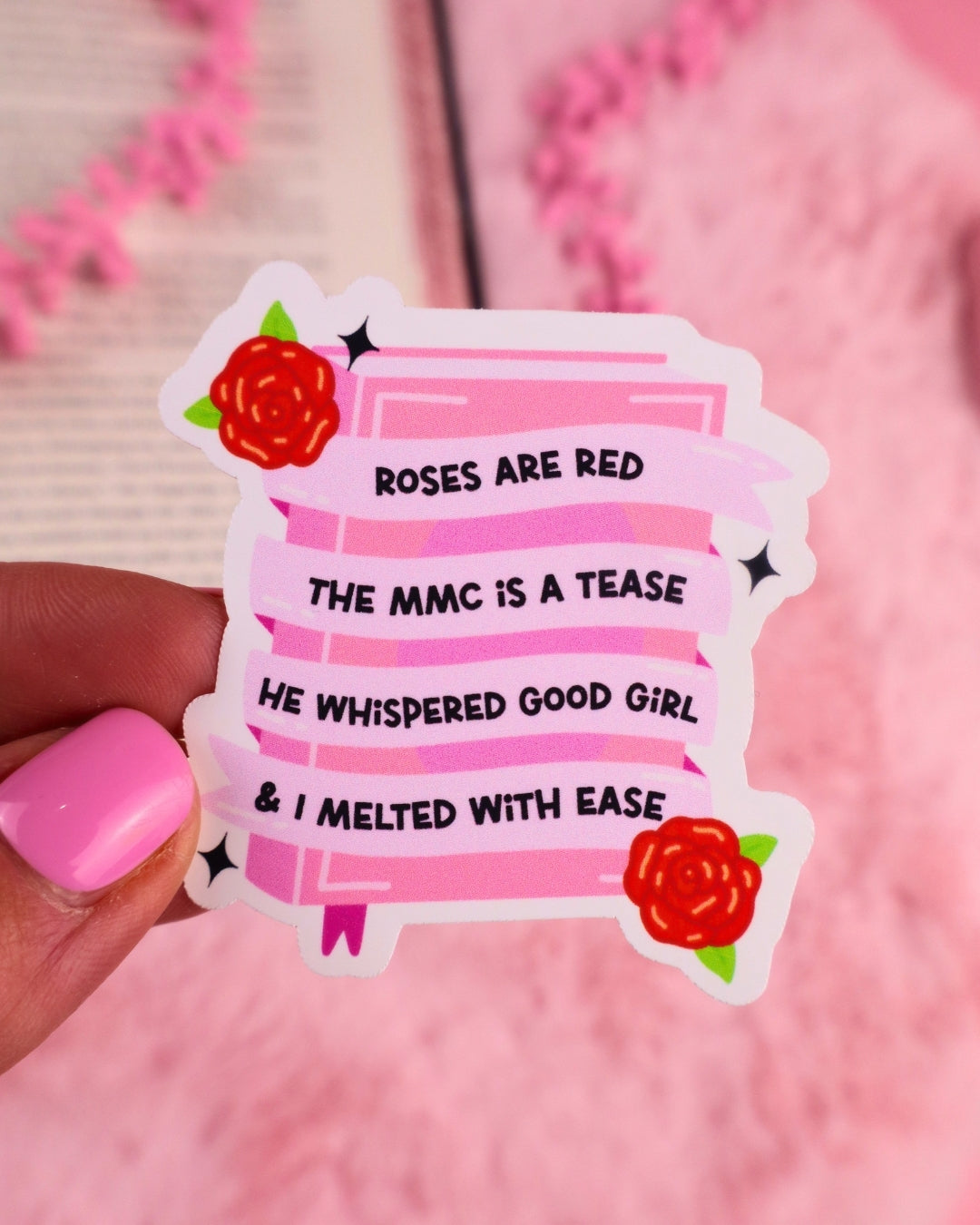 booktok sticker for kindle and kobo, romance readers, dark romance, smut books, spicy book lover, bookish gift