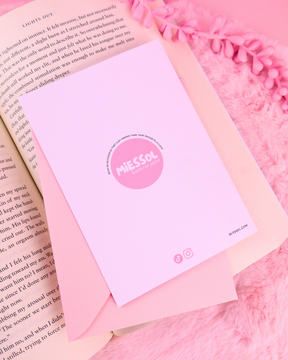 spicy books birthday card, booktok, spicy romance, smut reader birthday card, bookish greeting card, book boyfriend, smutty books